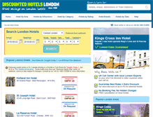 Tablet Screenshot of discounted-hotels-london.co.uk